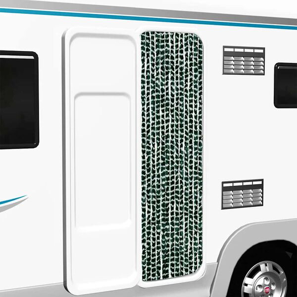 vidaXL Závěs proti hmyzu zelený a bílý 56 x 200 cm žinylka