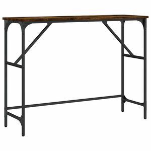 vidaXL Konzolov&yacute; stolek kouřov&yacute; dub 100 x 32 x 75 cm kompozitn&iacute; dřevo