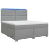 vidaXL Postel boxspring s matrac&iacute; Světle &scaron;ed&aacute; 160 x 200 cm Textil