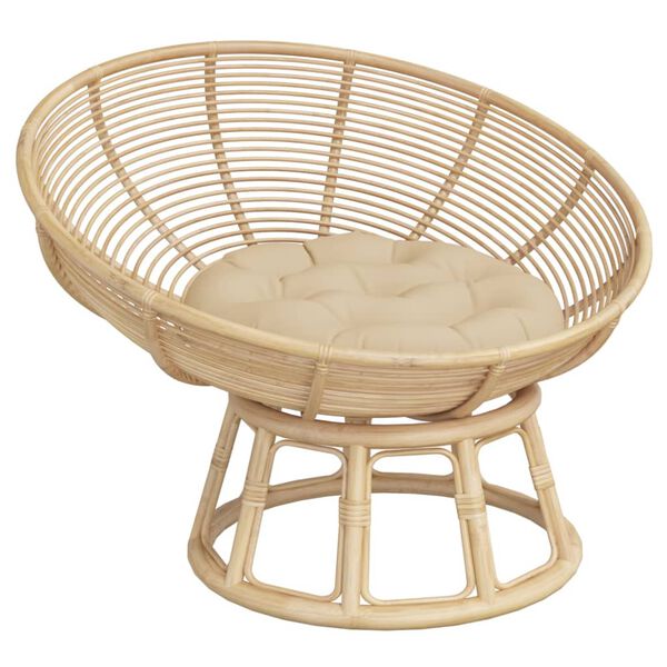 vidaXL Kulat&yacute; sed&aacute;k b&eacute;žov&yacute; &Oslash; 60 x 11 cm oxfordsk&aacute; tkanina