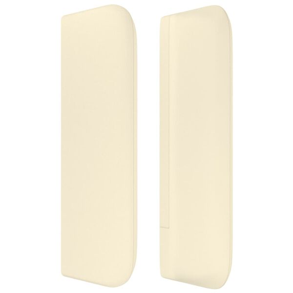 vidaXL Čelo postele typu u&scaron;&aacute;k kr&eacute;mov&eacute; 163x16x78/88 cm uměl&aacute; kůže