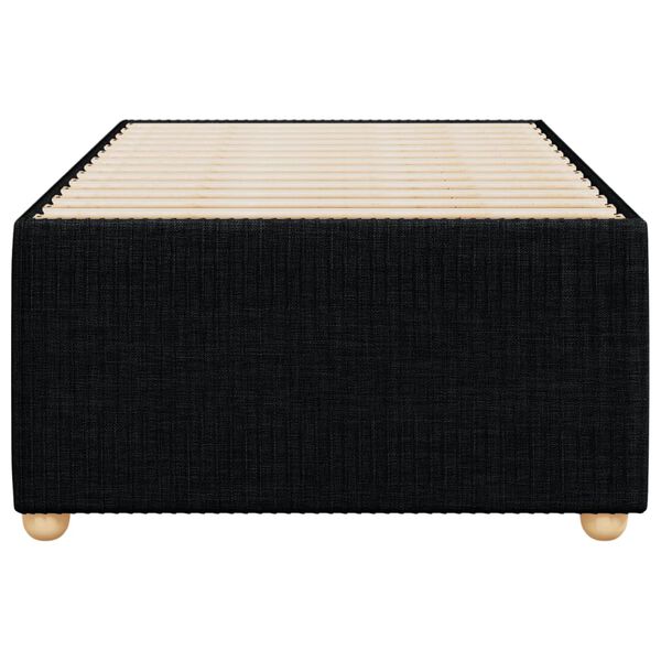 vidaXL R&aacute;m postele bez matrace čern&yacute; 100 x 200 cm textil