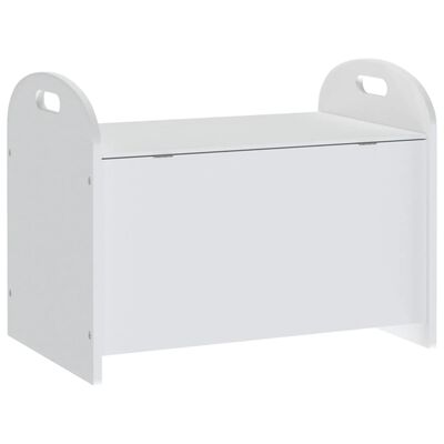 vidaXL Dětská úložná lavice bílá 62 x 40 x 46,5 cm MDF