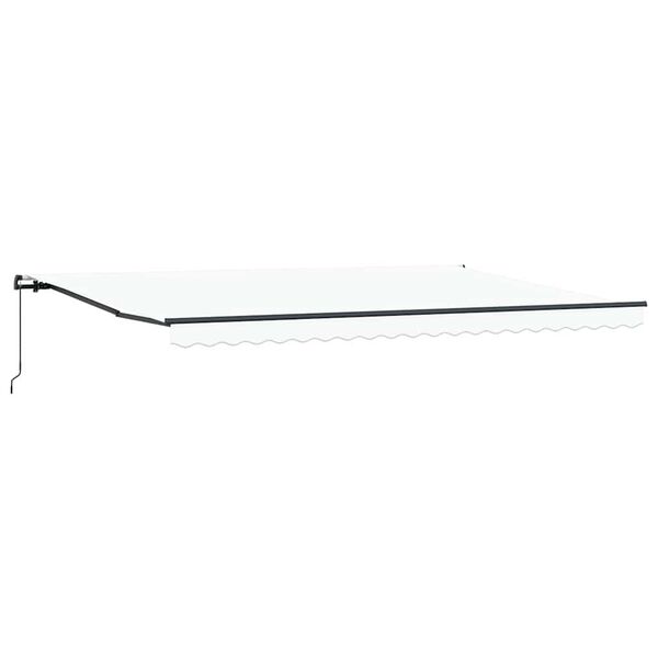 vidaXL Budsorovateln&eacute; zastře&scaron;en&iacute; B&iacute;l&aacute; 500 &times; 350 cm Polyester a ocel