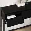 vidaXL Odkl&aacute;dac&iacute; stolek Čern&yacute; dub 100 x 36 x 75 cm kompozitn&iacute; dřevo