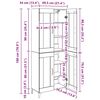 vidaXL Vysok&yacute; bufet Artisanov&yacute; dub 69,5 x 34 x 180 cm kompozitn&iacute; dřevo