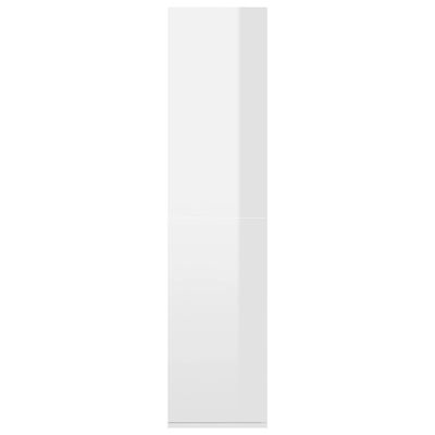 vidaXL Knihovna/příborník bílá vysoký lesk 66x30x130 cm dřevotříska