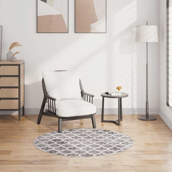 vidaXL Koberec prateln&yacute; ⌀ 120 cm v&iacute;cebarevn&yacute;