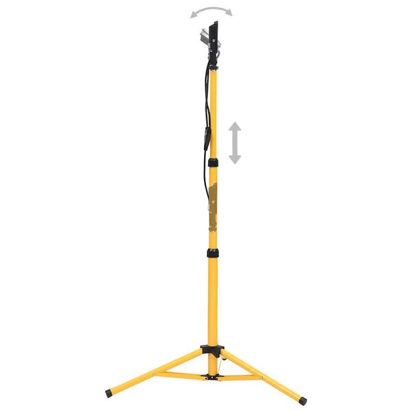 vidaXL LED reflektor se stojanem 2 x 20 W teplé bílé světlo