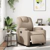 vidaXL Elektrické polohovací křeslo cappuccino umělá kůže