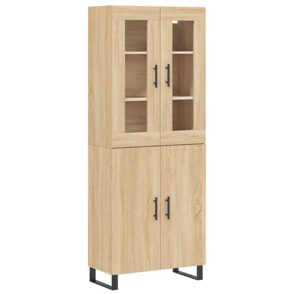 vidaXL Skř&iacute;ň highboard dub sonoma 69,5 x 34 x 180 cm kompozitn&iacute; dřevo