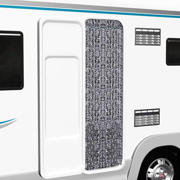 vidaXL Z&aacute;věs proti hmyzu hněd&yacute; a b&eacute;žov&yacute; 56 x 185 cm Chenille