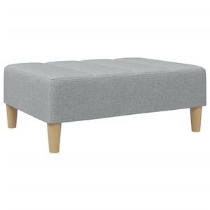 vidaXL Podnožka světle &scaron;ed&aacute; 77 x 55 x 31 cm textil