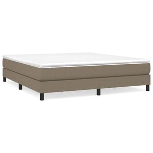 vidaXL R&aacute;m postele s boxspringem taupe 160 x 200 cm textil