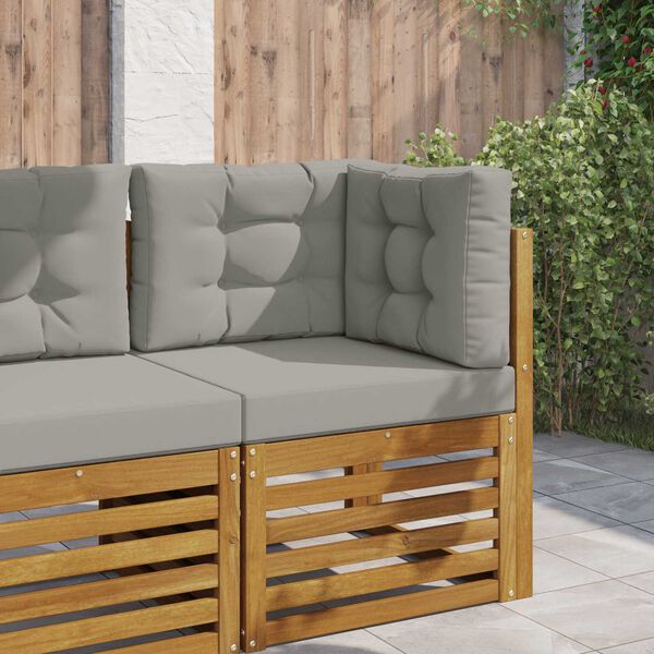 vidaXL Venkovn&iacute; pol&scaron;t&aacute;ř na pohovku 3 pcs &Scaron;ed&yacute; Polyester