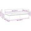 vidaXL Rohov&yacute; r&aacute;m postele s matrac&iacute; s čelo 2 pcs Taupe samet
