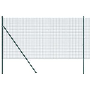vidaXL Zemn&iacute; upevněn&iacute; svařovan&eacute; dr&aacute;těn&eacute; ploty 50 x 1,4 m Zelen&aacute;