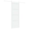 vidaXL Posuvn&eacute; dveře ORKDAL 78 x 211 cm Kompozitn&iacute; dřevo B&iacute;l&aacute;