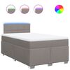 vidaXL Box spring postel s matrac&iacute; taupe 120x190 cm textil