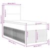 vidaXL Box spring postel s matrac&iacute; čern&aacute; 100x200 cm samet