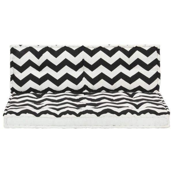 vidaXL Sada zahradn&iacute;ch podu&scaron;ek na paletov&yacute; n&aacute;bytek 2 ks potisk