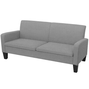 vidaXL 3m&iacute;stn&aacute; pohovka 180 x 65 x 76 cm světle &scaron;ed&aacute;