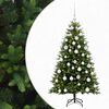 vidaXL Uměl&yacute; v&aacute;nočn&iacute; stromek s baňkami 120 cm 150 LED Tepl&aacute; b&iacute;l&aacute;
