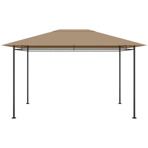 vidaXL Altán 384x281x270 cm taupe 180 g/m²