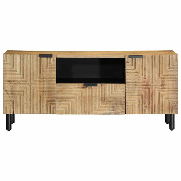 vidaXL TV skř&iacute;ňka hněd&yacute; 105x33x46 cm masivn&iacute; mangovn&iacute;kov&eacute; dřevo