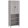 vidaXL Skř&iacute;ň highboard &scaron;ed&aacute; sonoma 69,5 x 34 x 180 cm kompozitn&iacute; dřevo