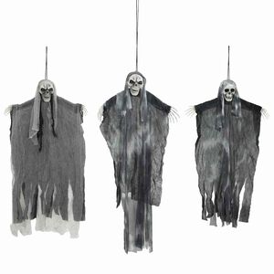 vidaXL Halloweensk&yacute; vis&iacute;c&iacute; duch 3 pcs Čern&aacute; 66 x 110 cm Polyester