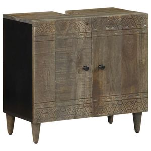 vidaXL Koupelnov&aacute; skř&iacute;ňka pod umyvadlo 62x33x58 cm masivn&iacute; mangovn&iacute;k