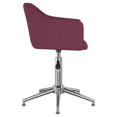 vidaXL Otočná jídelní židle fialová textil
