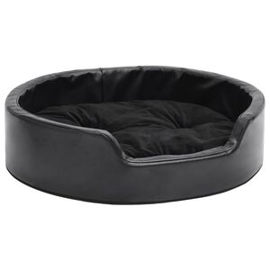 vidaXL Pel&iacute;&scaron;ek pro psy čern&yacute; 69 x 59 x 19 cm ply&scaron; a uměl&aacute; kůže