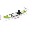 vidaXL Nafukovací SUP paddleboard a příslušenství zelený 330x76x10 cm
