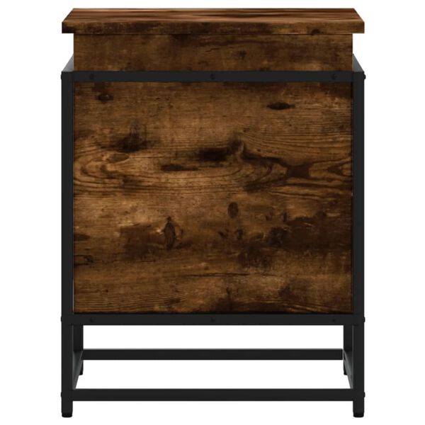 vidaXL Úložný box s víkem kouřový dub 40x40x51,5 cm kompozitní dřevo