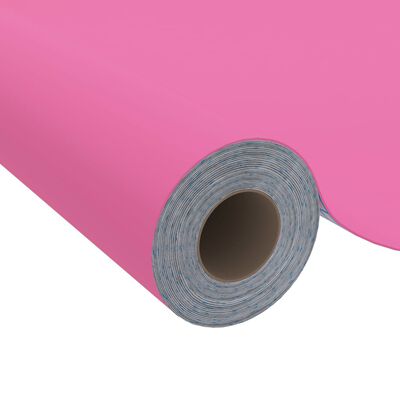 vidaXL Samolepící tapeta na nábytek růžová vysoký lesk 500 x 90 cm PVC