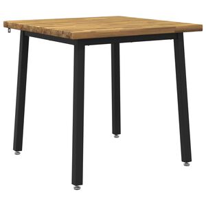 vidaXL 60 x 55 x 75 cm Masivn&iacute; ak&aacute;tov&eacute; dřevo B&iacute;l&aacute; a čern&aacute; Obd&eacute;ln&iacute;kov&yacute;