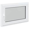 vidaXL Okeno do suter&eacute;nu RISOR 90 x 50 cm PVC a sklo B&iacute;l&aacute;