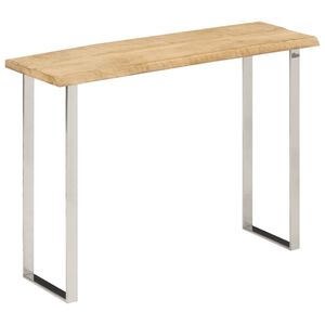 vidaXL Konzolov&yacute; stolek s živou hranou 105x33x76 cm masivn&iacute; mangovn&iacute;k