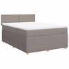 vidaXL Box spring postel s matrac&iacute; taupe 140x190 cm textil