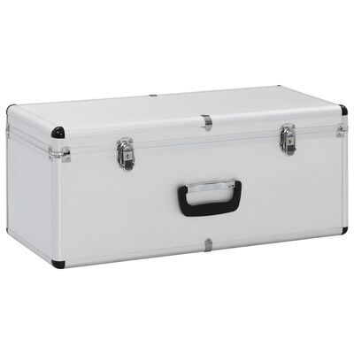 vidaXL Úložné kufry 3 ks stříbrné hliníkové
