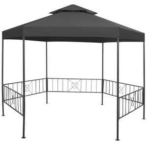 vidaXL Zahradn&iacute; party stan 323 x 275 x 265 cm antracitov&yacute;