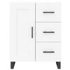 vidaXL Skř&iacute;ň highboard b&iacute;l&aacute; 69,5 x 34 x 180 cm kompozitn&iacute; dřevo