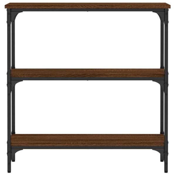 vidaXL Konzolov&yacute; stolek hněd&yacute; dub 75 x 22,5 x 75 cm kompozitn&iacute; dřevo