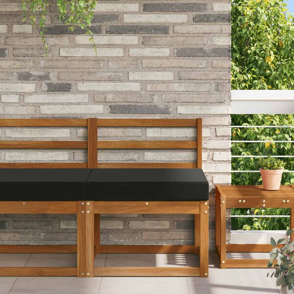 vidaXL Venkovn&iacute; pol&scaron;t&aacute;ř na pohovku Čern&yacute; 60 x 60 x 8 cm Polyester