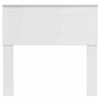 vidaXL Čelo postele s čelo Leskl&aacute; B&iacute;l&aacute; 90 cm Kompozitn&iacute; dřevo
