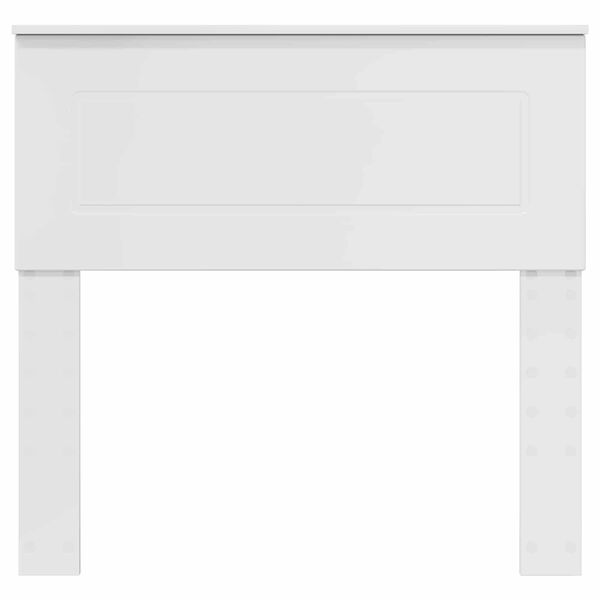 vidaXL Čelo postele s čelo Leskl&aacute; B&iacute;l&aacute; 90 cm Kompozitn&iacute; dřevo