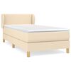 vidaXL Box spring postel s matrac&iacute; kr&eacute;mov&aacute; 100 x 200 cm textil