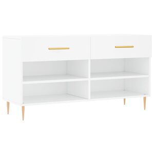 vidaXL Botn&iacute;k b&iacute;l&yacute; 102 x 35 x 55 cm kompozitn&iacute; dřevo